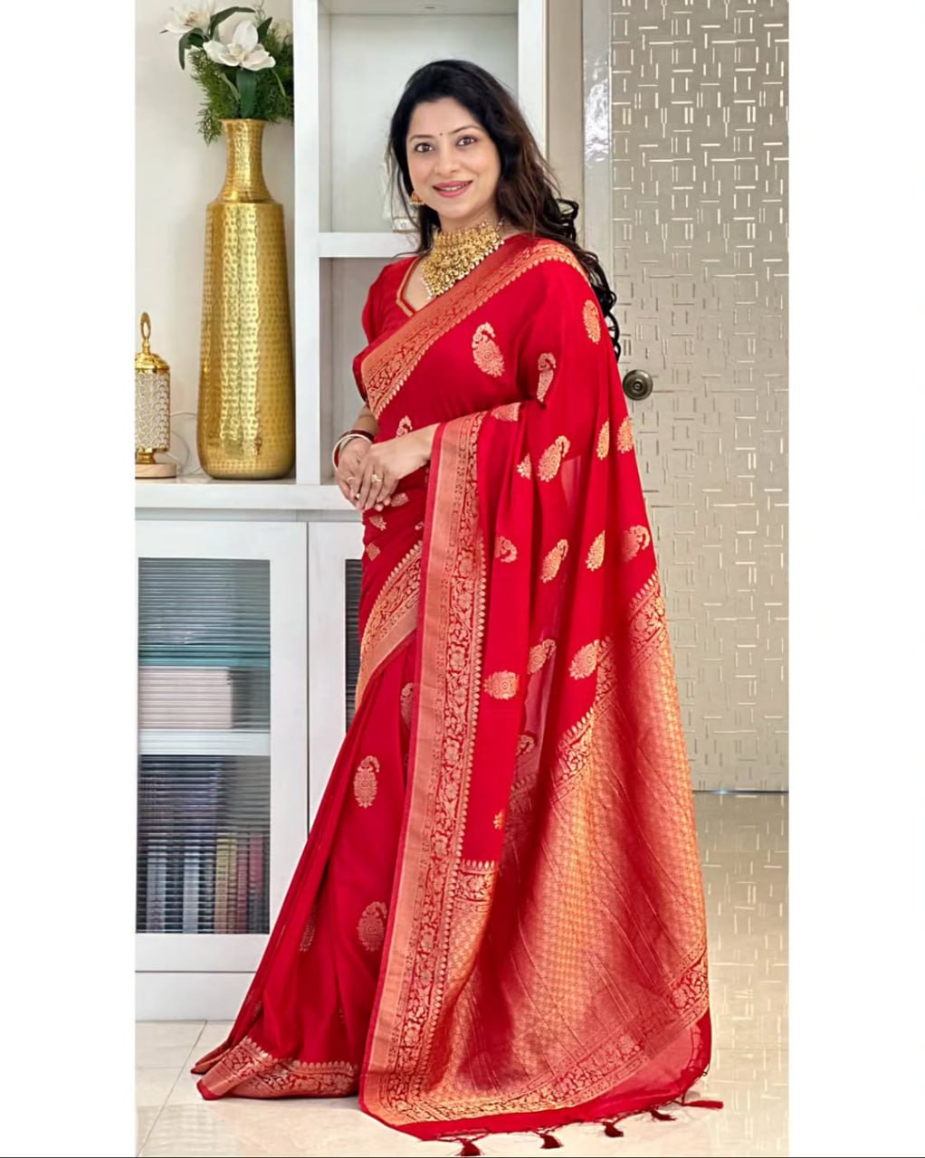 Banarasi Silk Saree for Women | Traditional Zari Work Saree| Wedding & Festive Wear