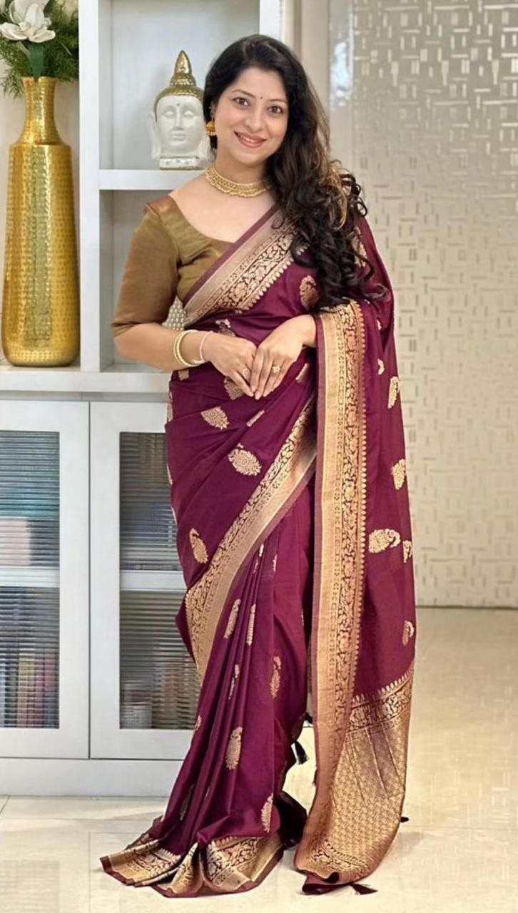 Banarasi Silk Saree for Women | Traditional Zari Work Saree| Wedding & Festive Wear
