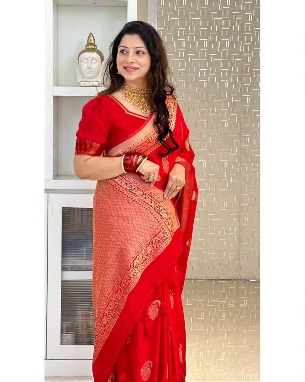 Banarasi Silk Saree for Women | Traditional Zari Work Saree| Wedding & Festive Wear